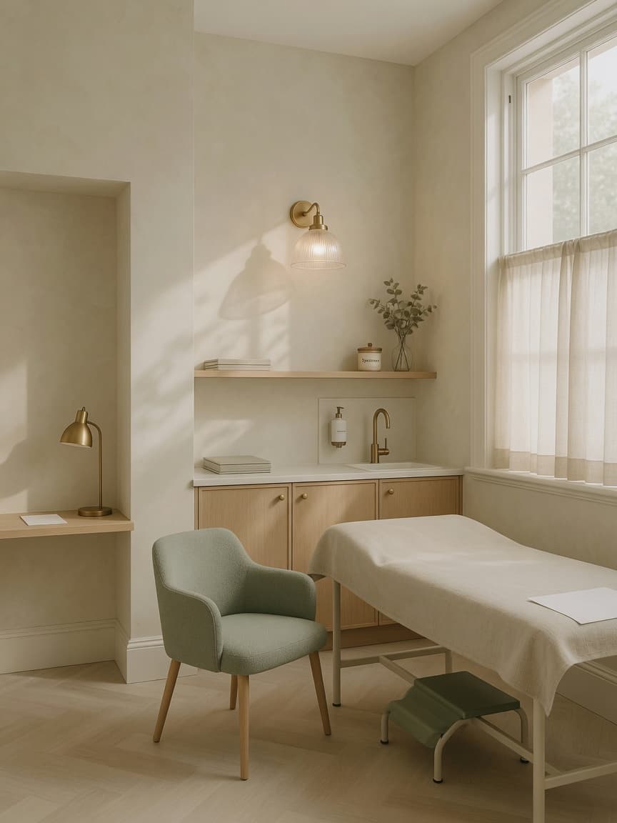 PLACEHOLDER: warm consultation room interior for Barrington Primary and Urgent Care